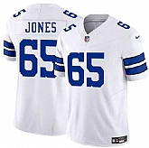 Men & Women & Youth Dallas Cowboys #65 Robert Jones White 2025 F.U.S.E. Vapor Untouchable Limited Stitched Jersey,baseball caps,new era cap wholesale,wholesale hats